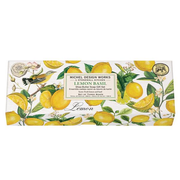 Michel Design Works Lemon Basil Soap Gift Set