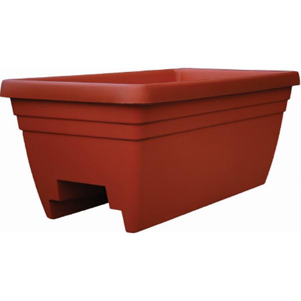 Deck Rail Planter 24in - Clay
