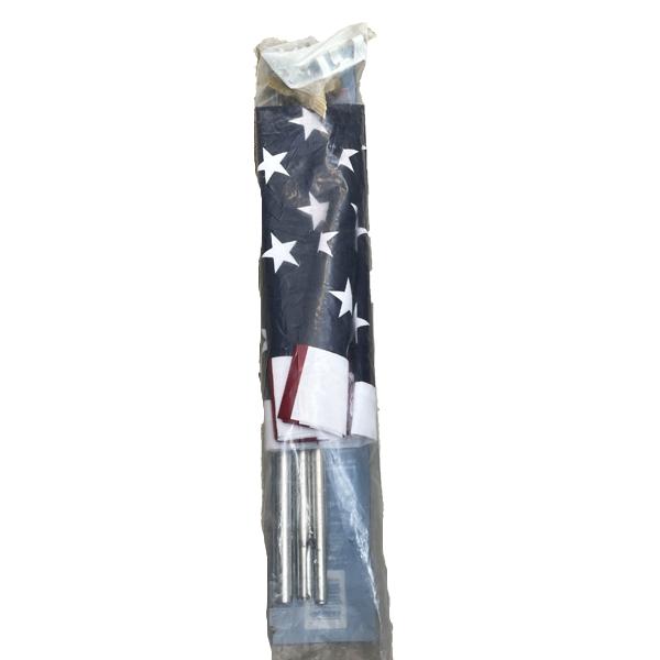 American Flag Kit Poly Cotton Mix With 6Ft Pole