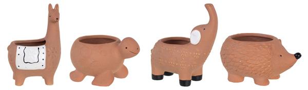 Terracotta Animal Planters - Small